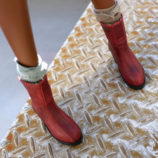 Takashin Boots (Wine Red)