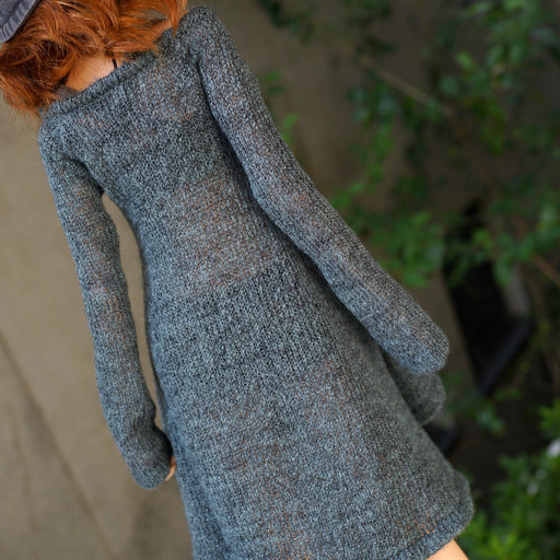 Irregular Hem Sweater (Ash Blue)
