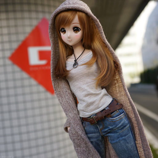 Hoodie Knit Coat (Rusty Brown)