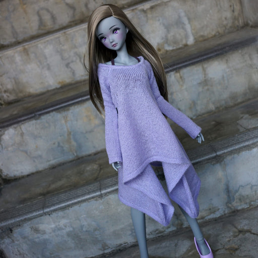 Irregular Hem Sweater (Lavender)