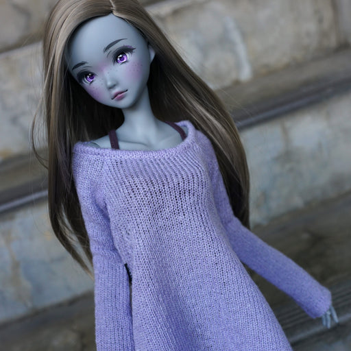 Irregular Hem Sweater (Lavender)