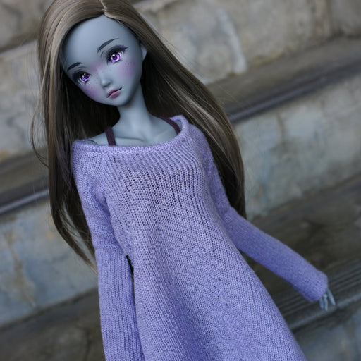 Irregular Hem Sweater (Lavender)