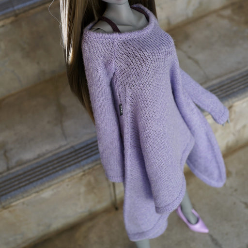 Irregular Hem Sweater (Lavender)