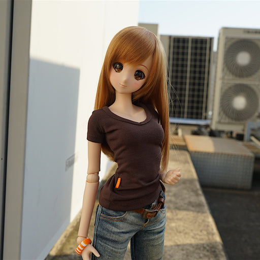 Ballerina V-Neck T-Shirt (Dark Brown)