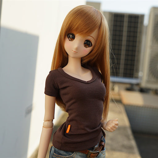 Ballerina V-Neck T-Shirt (Dark Brown)