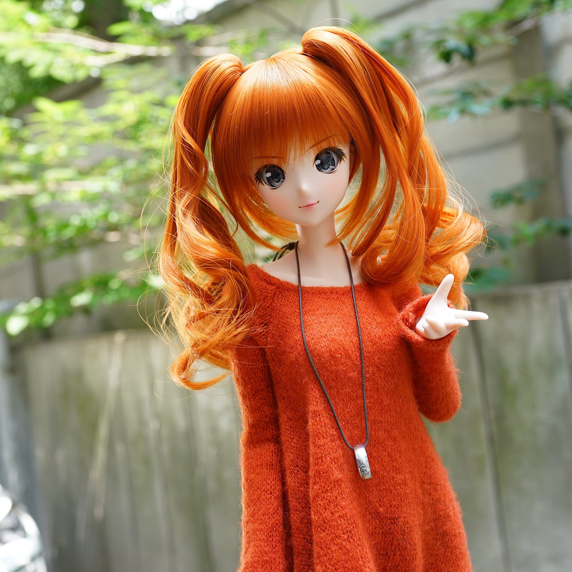 Twin Curl Sunset Orange