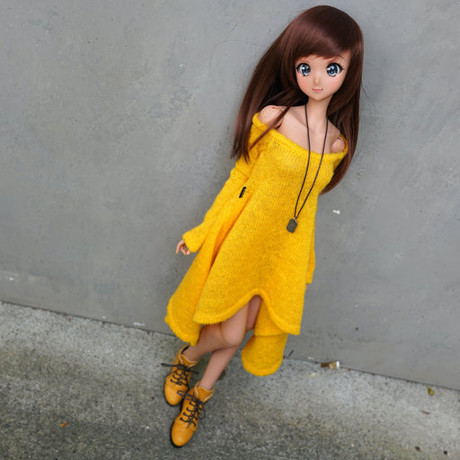 Irregular Hem Sweater (Yellow)