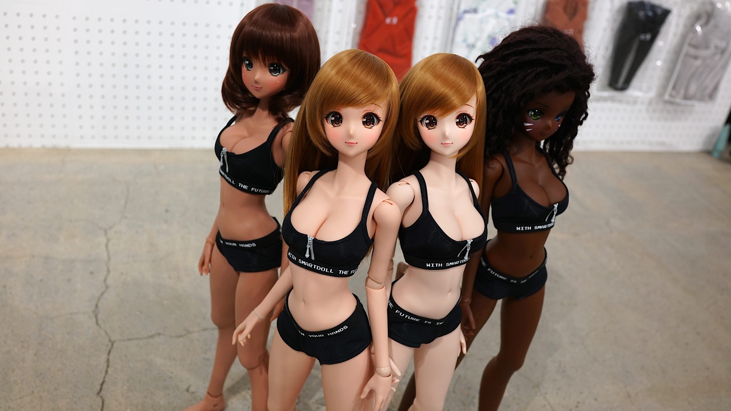 Front Zip Sports Bra Black – Smart Doll Store