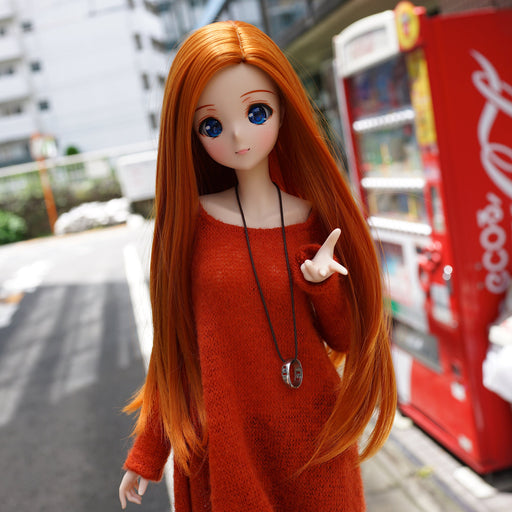 Long Straight Sunset Orange