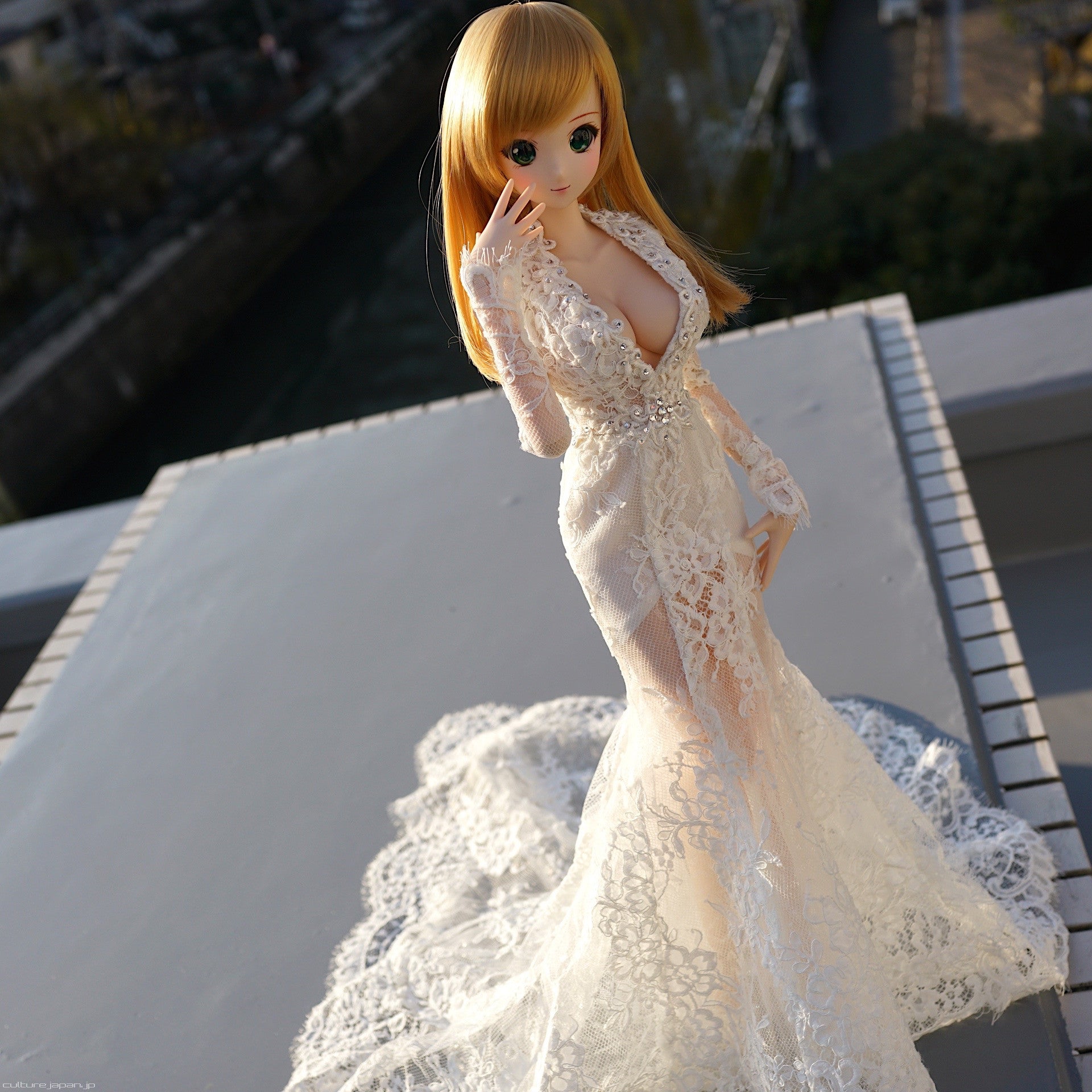 Unbranded Pretty 13 BJD Doll 62cm Girl Blue Long Wedding Dress India | Ubuy