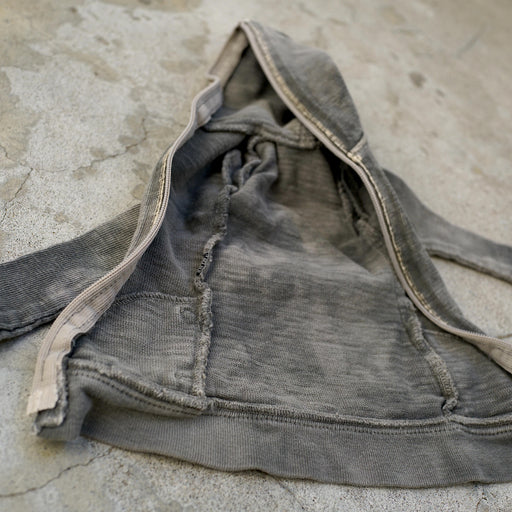 Hooded Zip Cardigan (Ash Gray)