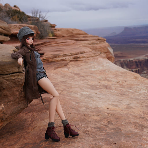 Lace Boots (Wine Red)