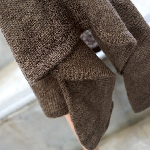 Irregular Hem Sweater (Oak Brown)