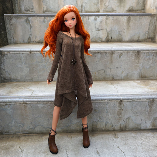 Irregular Hem Sweater (Oak Brown)