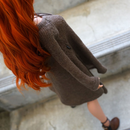 Irregular Hem Sweater (Oak Brown)