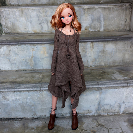 Irregular Hem Sweater (Oak Brown)