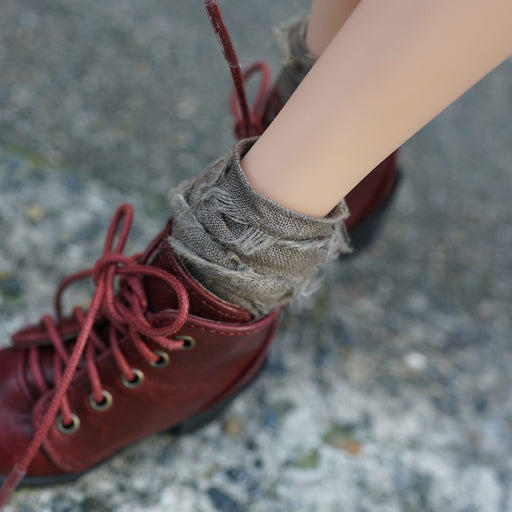 Lace Boots (Wine Red)