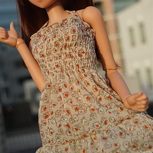 Shirred One Piece Dress