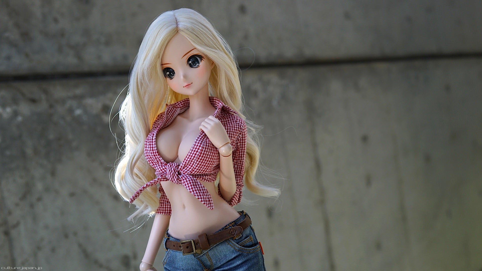 Tie Front Shirt (Gingham Red)
