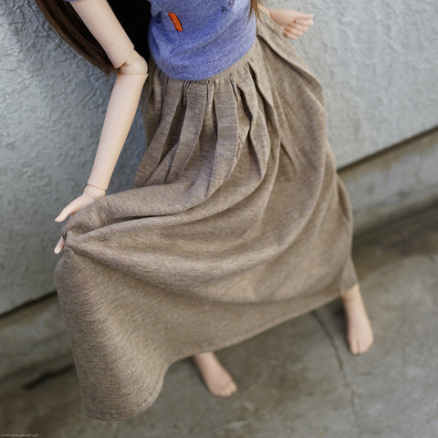 Flaire Skirt (Mocha Beige)