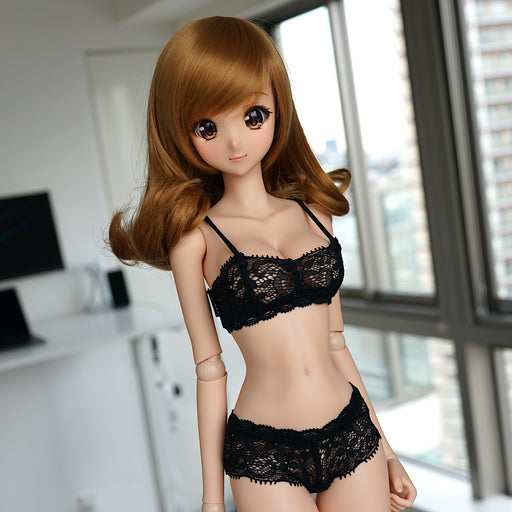 Lace Sports Bra Set (Black)