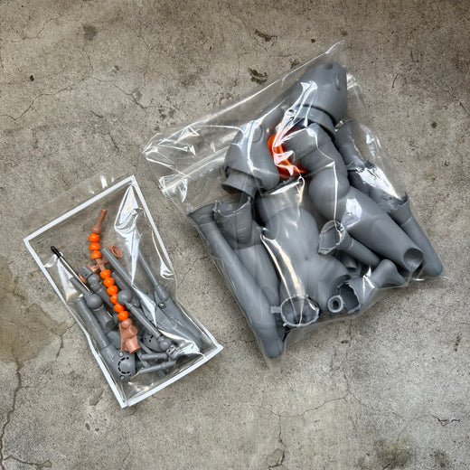 Gray Uncut Vinyl Body + Assembled Frame Set